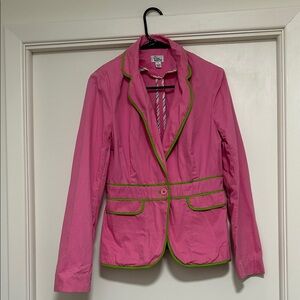 Vintage Lilly Pulitzer Hot Pink Blazer with Lime Trim